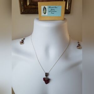 925 India Genuine Sea glass Set